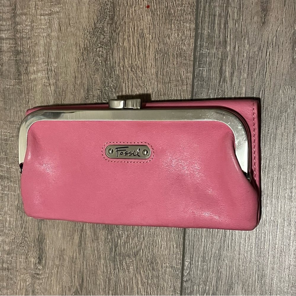 Pink Fossil Wallet
